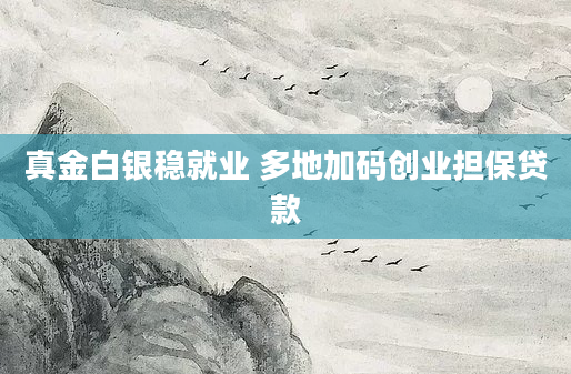 真金白银稳就业 多地加码创业担保贷款