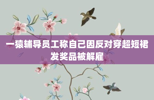 一猿辅导员工称自己因反对穿超短裙发奖品被解雇