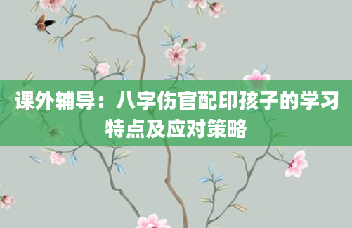 课外辅导：八字伤官配印孩子的学习特点及应对策略