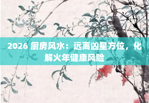 2026 厨房风水：远离凶星方位，化解火年健康风险