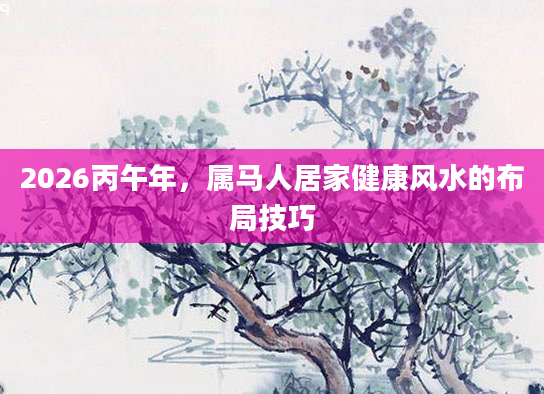 2026丙午年，属马人居家健康风水的布局技巧