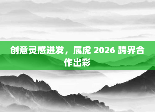 创意灵感迸发，属虎 2026 跨界合作出彩