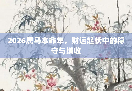 2026属马本命年，财运起伏中的稳守与增收