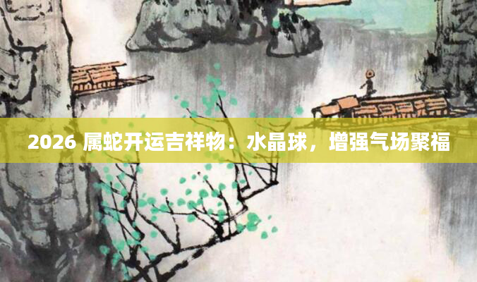 2026 属蛇开运吉祥物：水晶球，增强气场聚福