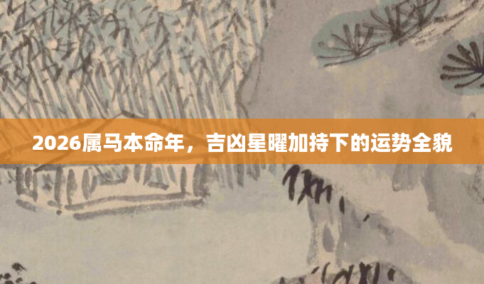 2026属马本命年，吉凶星曜加持下的运势全貌