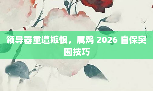 领导器重遭嫉恨，属鸡 2026 自保突围技巧