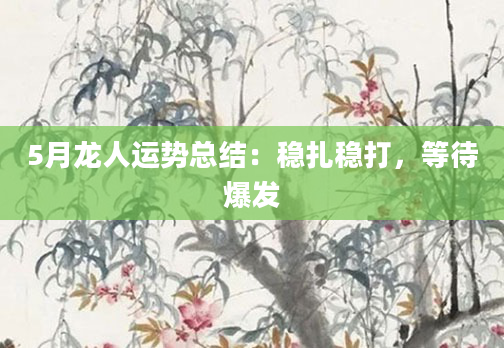 5月龙人运势总结：稳扎稳打，等待爆发