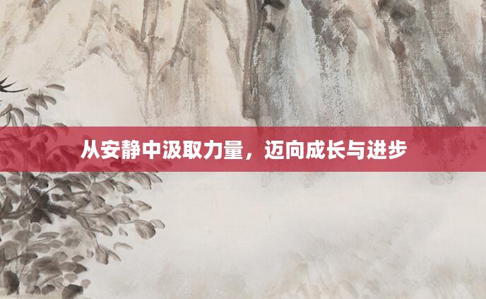 从安静中汲取力量，迈向成长与进步