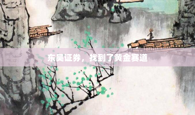东吴证券，找到了黄金赛道