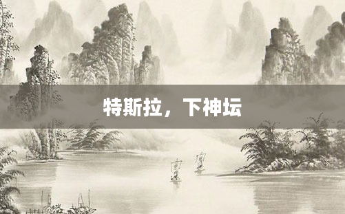 特斯拉，下神坛