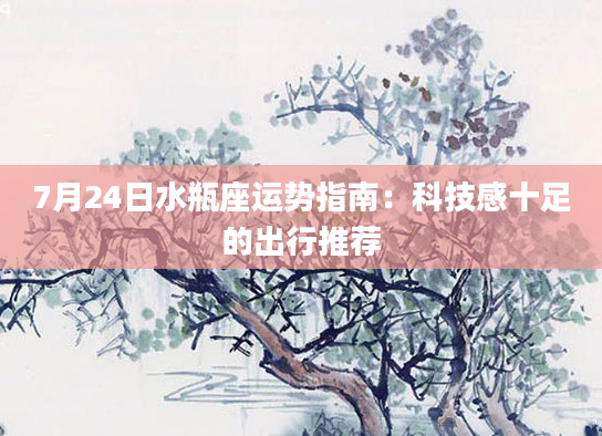 7月24日水瓶座运势指南：科技感十足的出行推荐