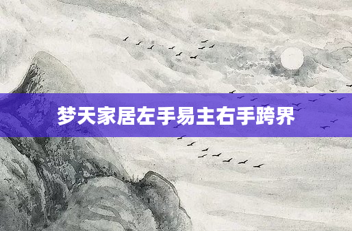 梦天家居左手易主右手跨界