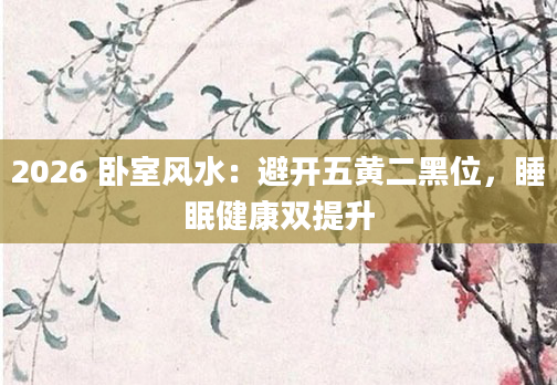 2026 卧室风水:避开五黄二黑位,睡眠健康双提升