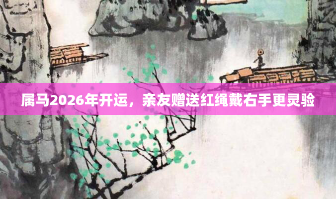 属马2026年开运,亲友赠送红绳戴右手更灵验