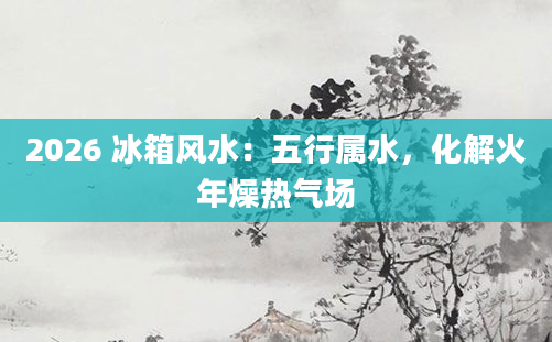 2026 冰箱风水:五行属水,化解火年燥热气场