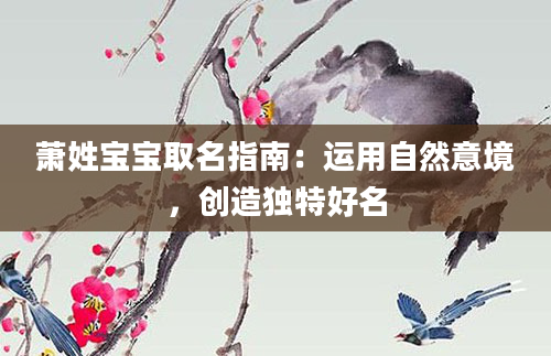 萧姓宝宝取名指南:运用自然意境,创造独特好名
