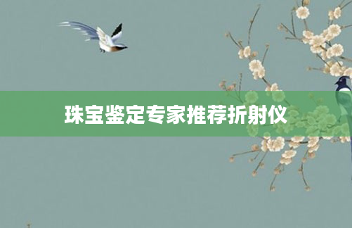 珠宝鉴定专家推荐折射仪